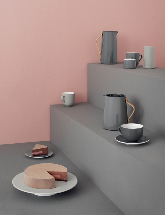 Stelton Tee-Isolierkanne Emma 1 Liter in Farbe grey