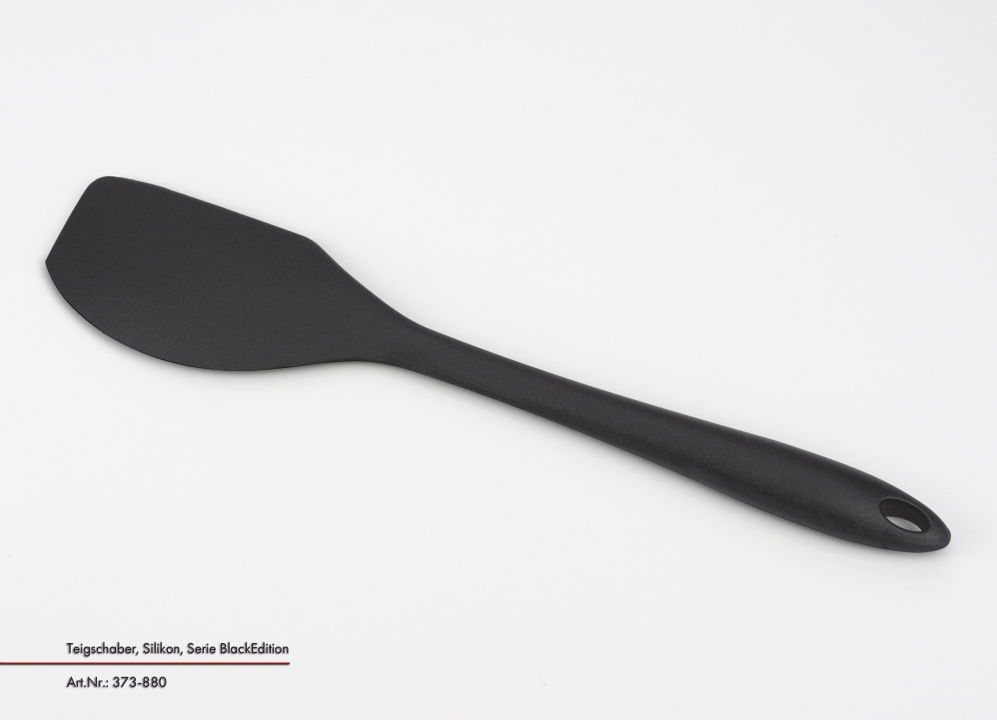 Teigschaber, Silikon Black Edition Teigschaber, Silikon Black Edition, Besteck, Löffel, Küchenutensil, Spatel
