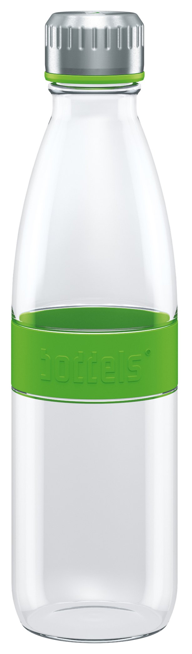 boddels Trinkflasche Dree 650ml in Apfelgrün mit Neoprentasche