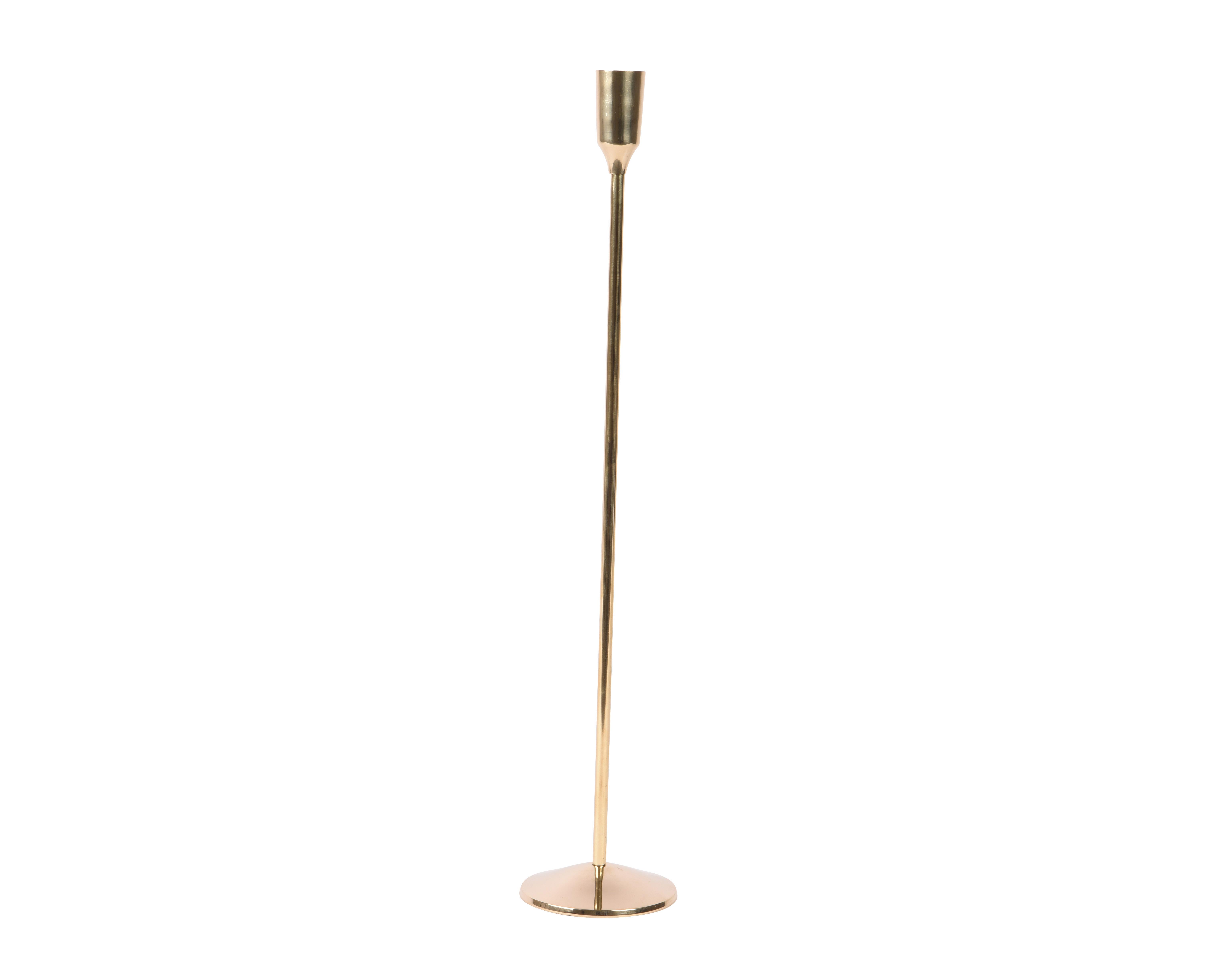 Kaemingk Kerzenhalter Messing 391388 H ca.46cm in Metallfarben, Lampe