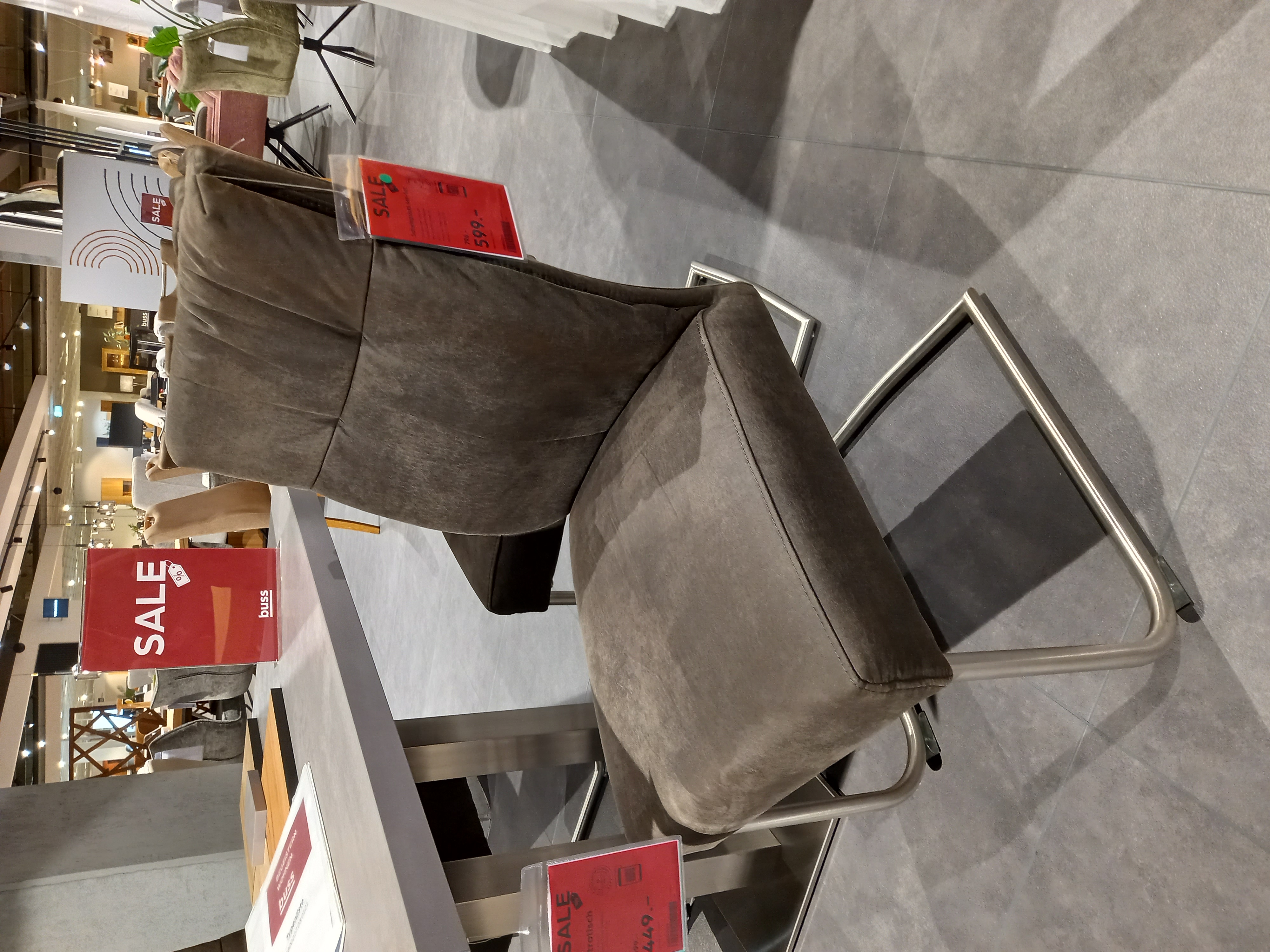 Niehoff Schwingstuhl 4er-Set 3231 ca. B47 H97 T63 cm in Stoff Aberdeen anthrazit Niehoff Schwingstuhl 4er-Set 3231 ca. B47 H97 T63 cm in Stoff Aberdeen anthrazit