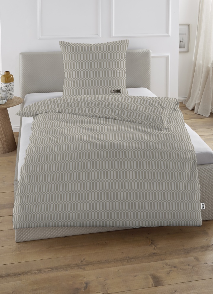 Bettwäsche ca. 135x200cm in Farbe Taupe