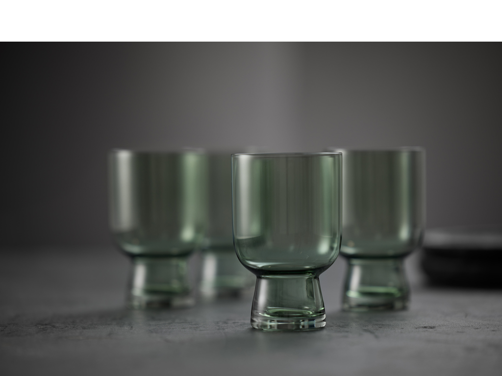 F&H Wasserglas LYNGBY GLAS SORRENTO 0,3 Liter in Farbe Grün