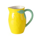 Boltze Krug Zitronella 1200 ml ZITRONELLA in Porzellan gelb