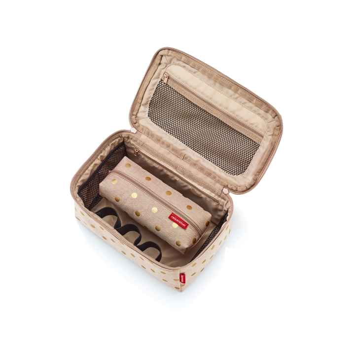 Reisenthel BEAUTYCASE SET #1 in Farbe metallic dots coffee