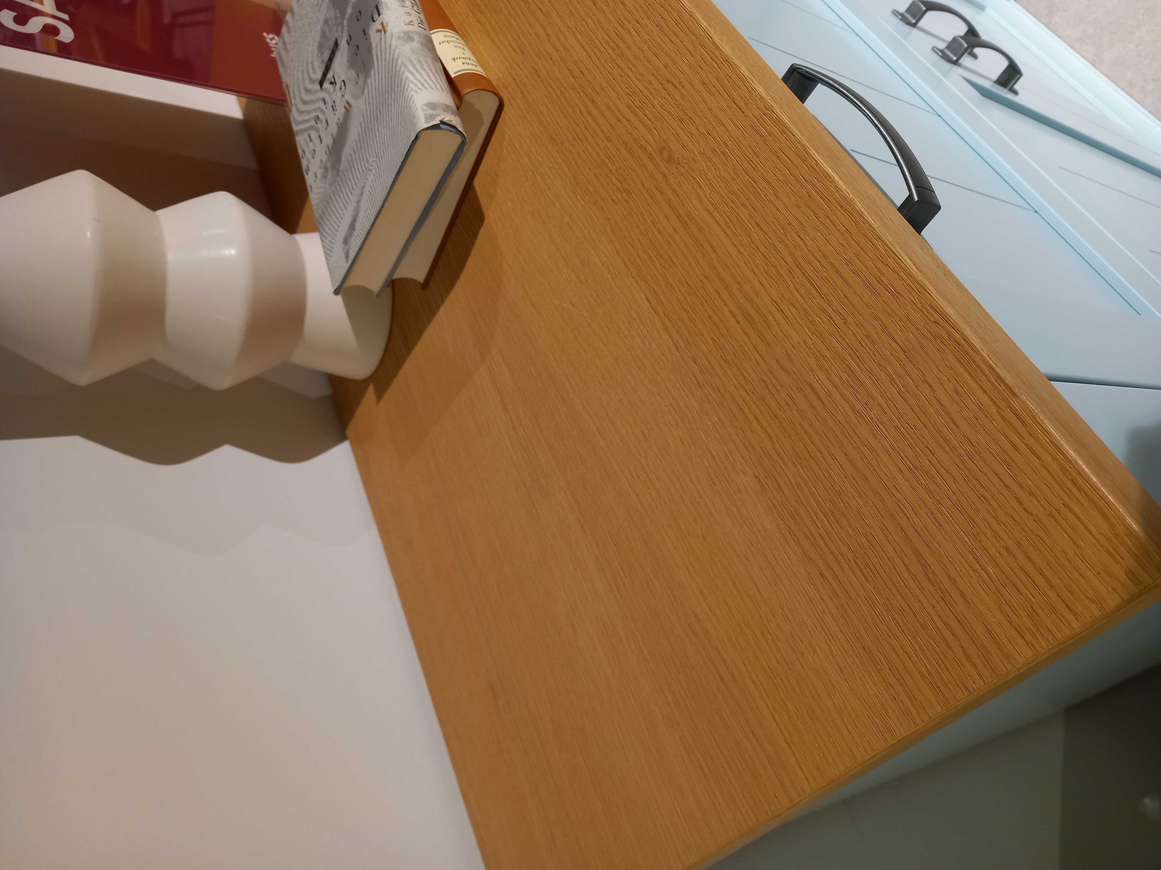 Wehrsdorfer Barschrank SYLT LIVING in Front/Korpus Mint/Asteiche, Holz, Sperrholz, Hartholz, Innenarchitektur, Tabelle