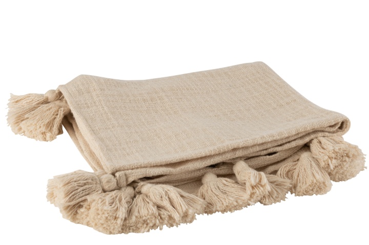 Plaid in Cotton, Dekoration für Zuhause, Leinen, Kissen, Decke