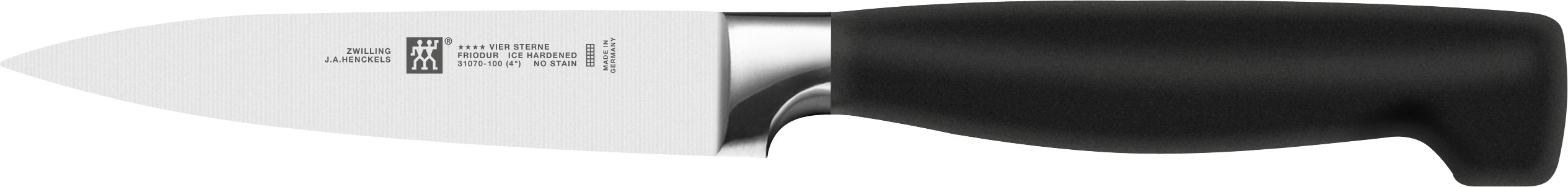 Zwilling Spick- und Garniermesser 100 **** VIER STERNE in Zwilling Spick & Garniermesser VIER STERNE 10cm in Farbe Metallfarben/schwarz