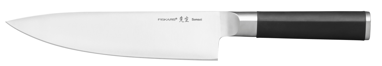 Fiskars Kochmesser groß SENSEI 19cm in Farbe Black/White