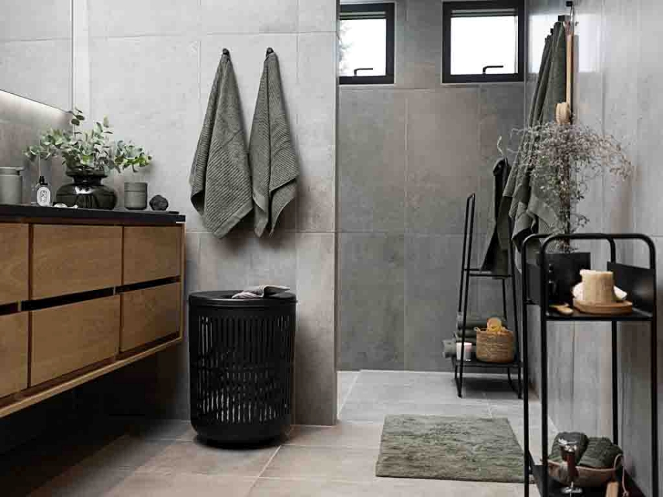 Zone Denmark Wäschekorb 60 Liter in Farbe black