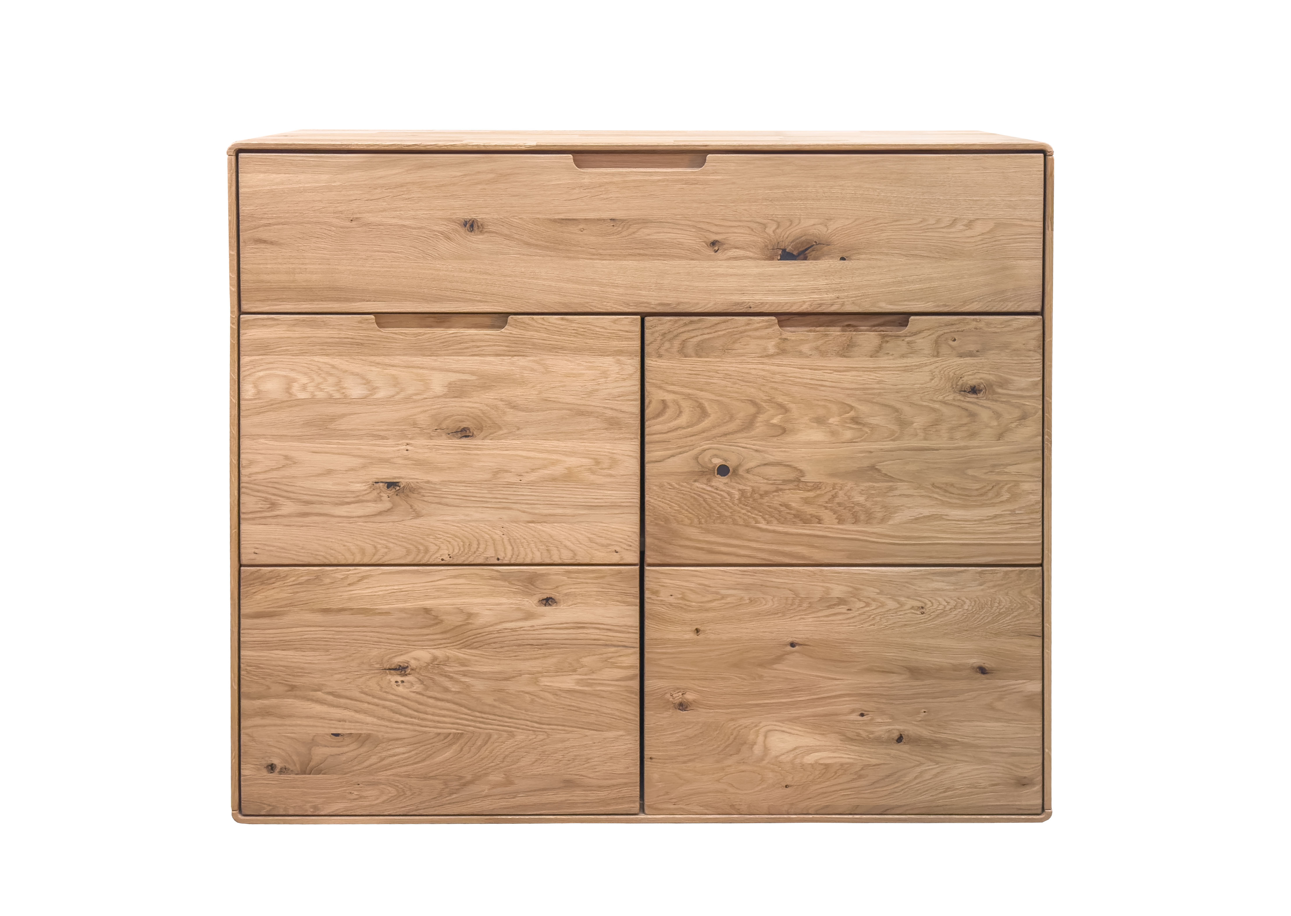 // Kommode II // Wildeiche massiv geölt // ca. B100 H91 T40 cm // mit Soft-Close Funktion // abgerundete Kanten // Kommode II // Wildeiche massiv geölt // ca. B100 H91 T40 cm // mit Soft-Close Funktion // abgerundete Kanten, Holzkommode, Kommode, Holz, Mischholz, Schubladen