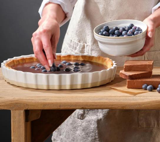 ASA Selection Tarteform GRANDE in Farbe weiß glänzend, Beere, Blaubeere, Obst, Pflanze, Produzieren