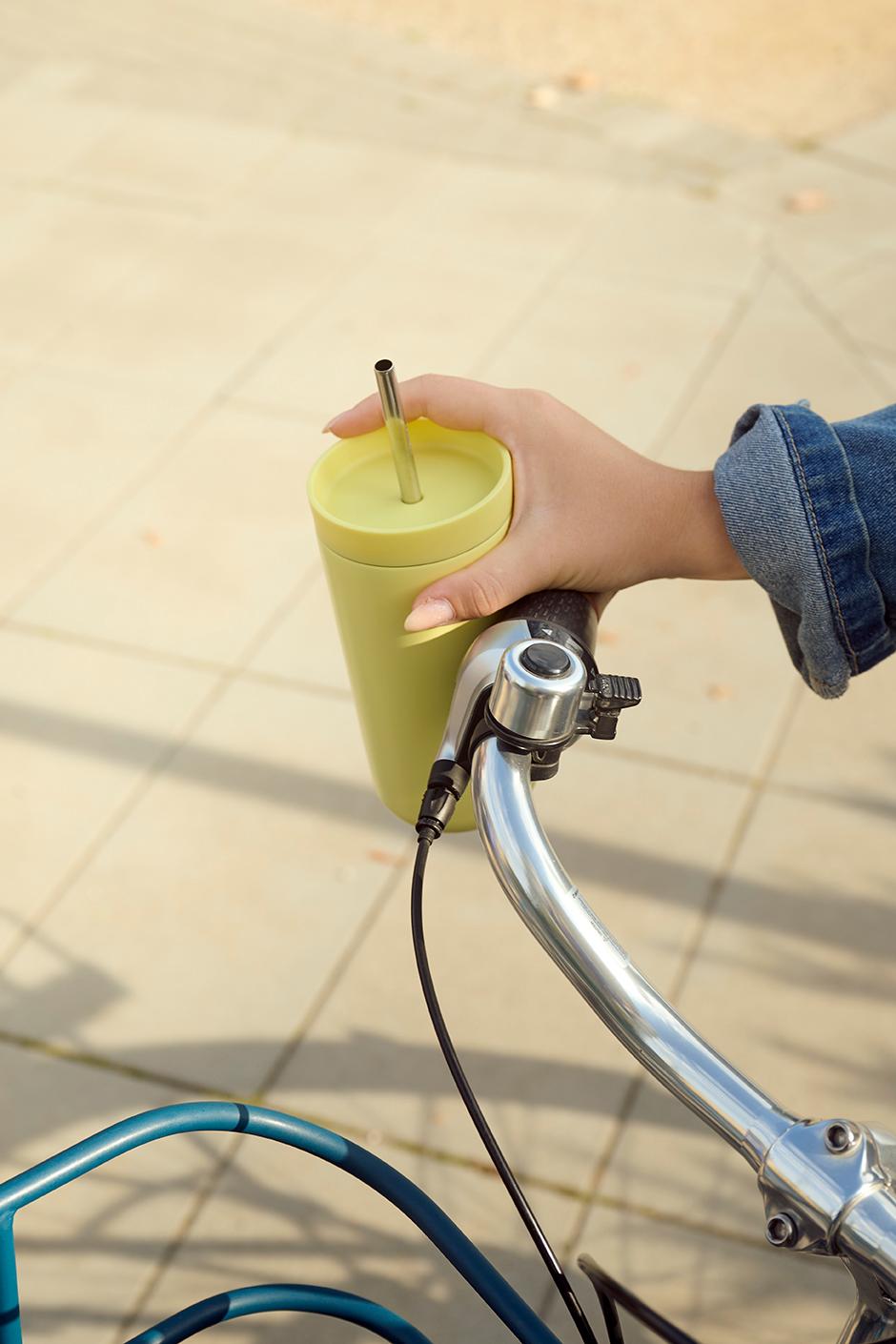 Stelton Thermobecher mit Strohhalm To Go Sip 0,4l in Farbe laevis