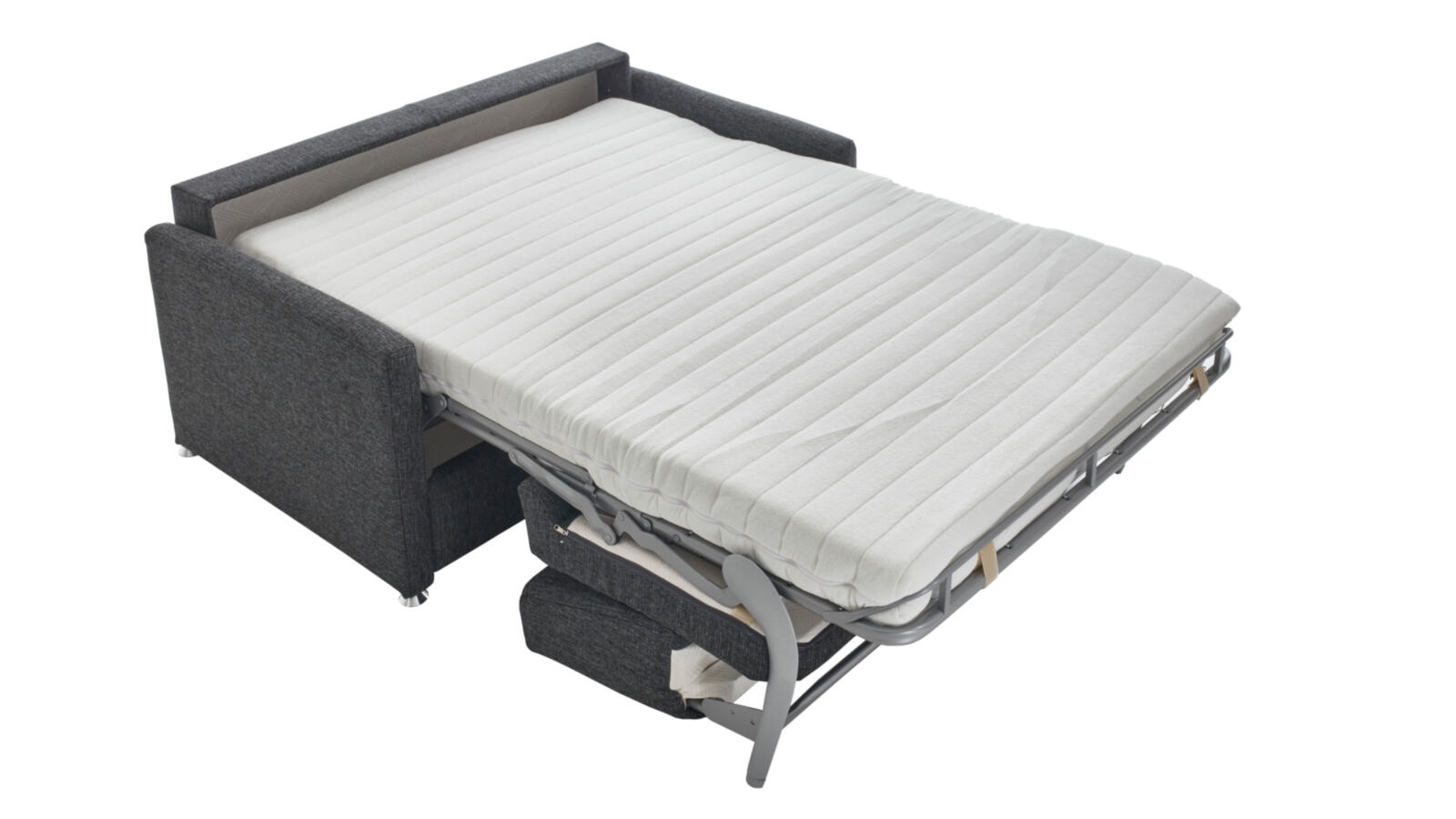 Verwandlungssofa Molto Grau Comfortmaster Schlafsofa Molto Liegefläche ca. 130x200cm in Stoff anthrazit