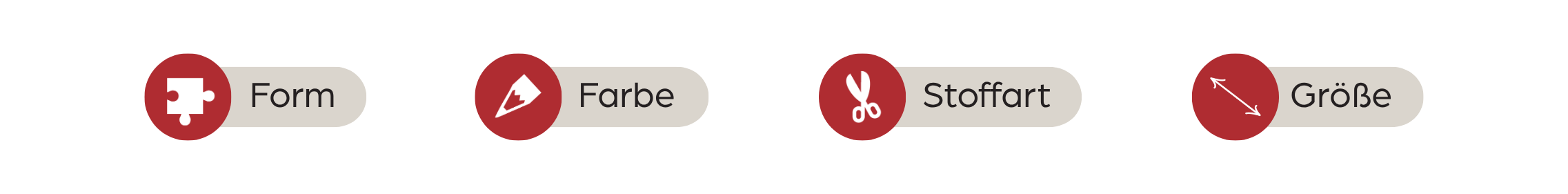 Kleidung, Stoffart, Stoff, Größe, Farbe, Kissenform, Rot, Rund, Kissendesign, Stoffmaterial