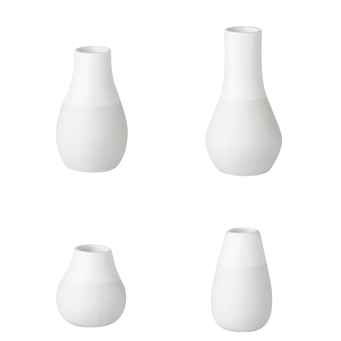 Minivasen Set in Farbe weiß Minivasen Set in Farbe weiß, vase, weiß, keramik, satz, dekoration