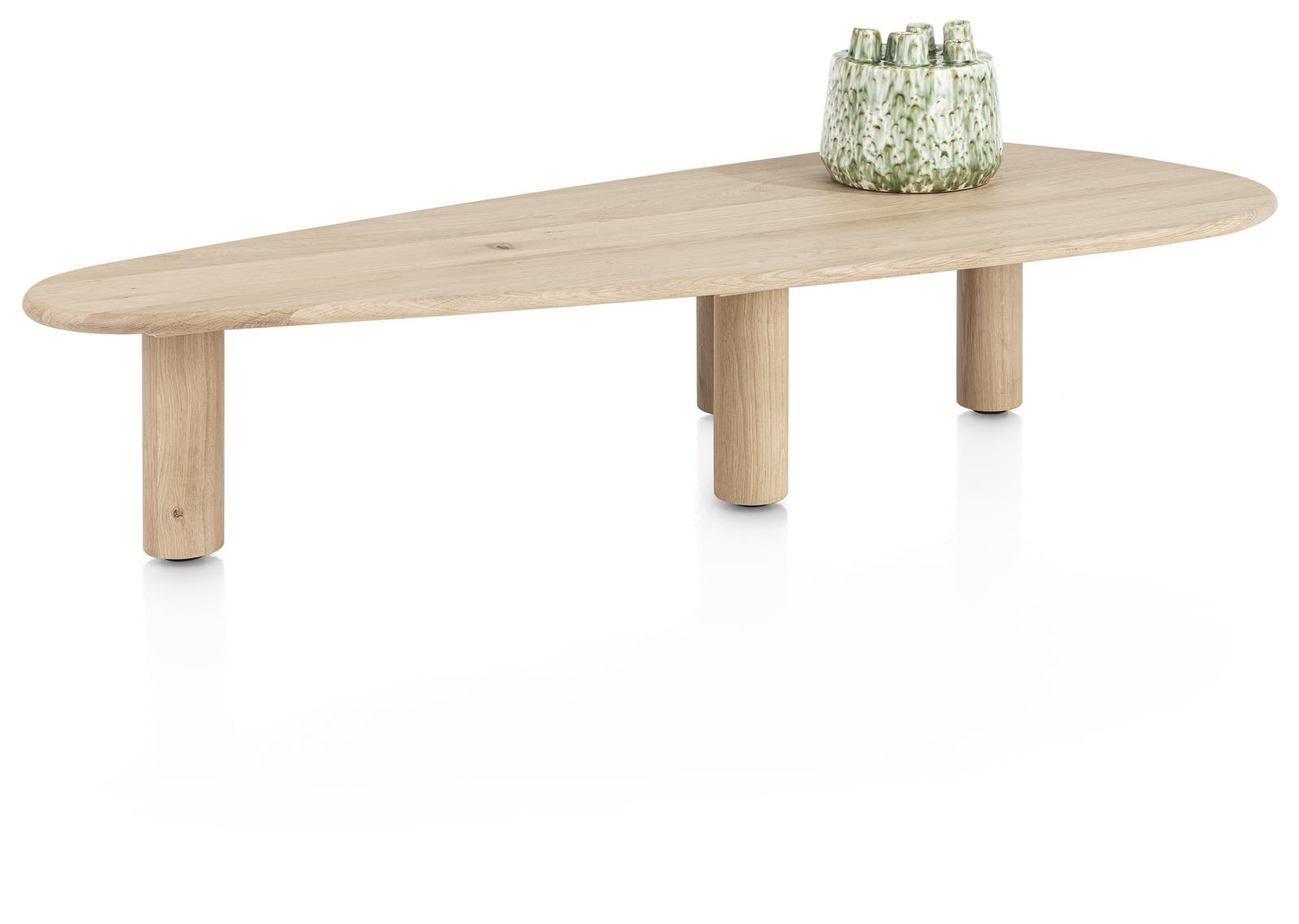 Henders & Hazel Couchtisch AZULO ca. B65 H30 T160 cm in Eiche furniert natural sand Henders & Hazel Couchtisch AZULO ca. B65 H30 T160 cm in Eiche furniert natural sand, Holzbank, Couchtisch, Rundkanten, Massivholz, Beistelltisch