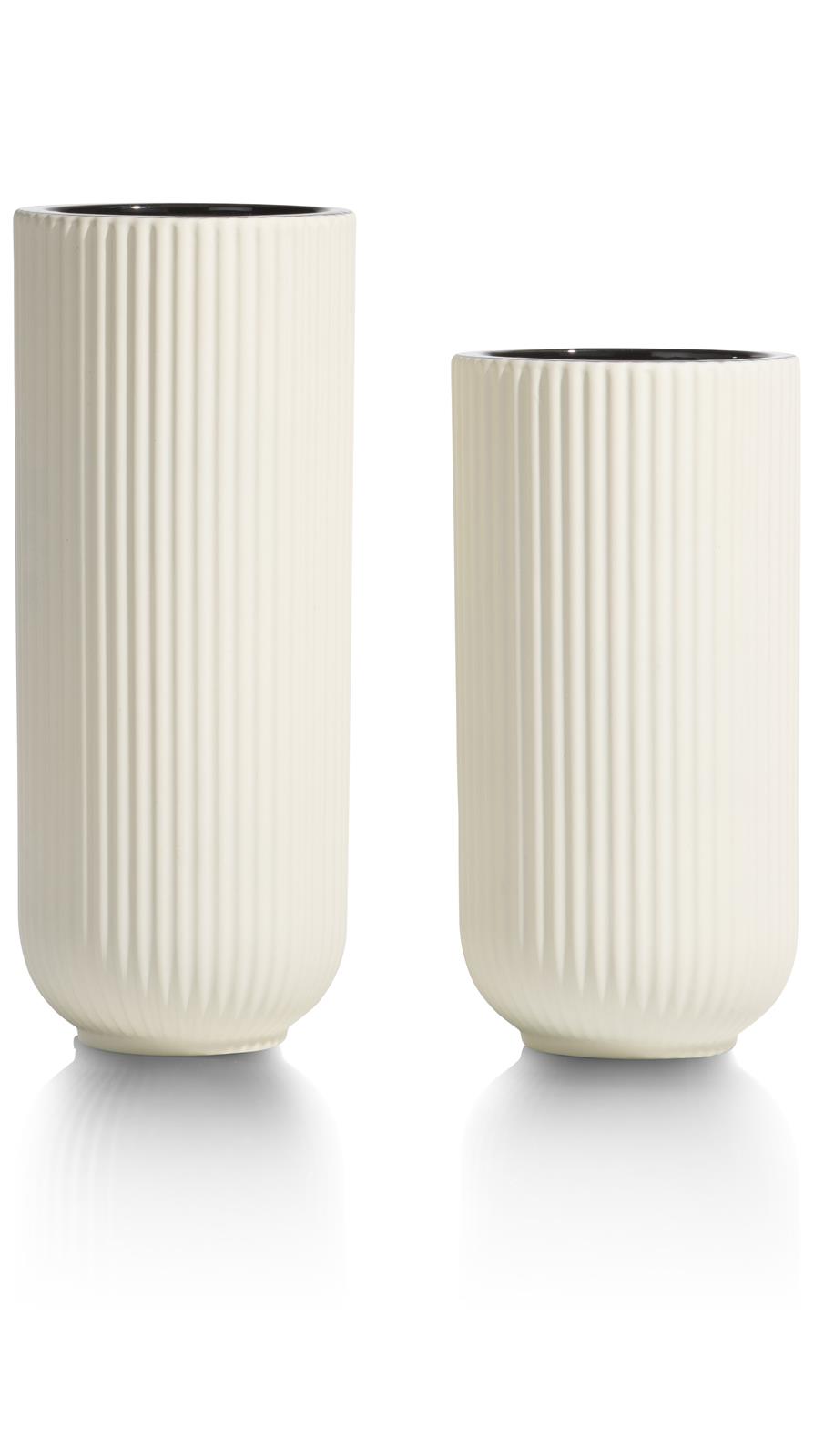 Coco Maison Vase Haley H29cm 48251-WIT