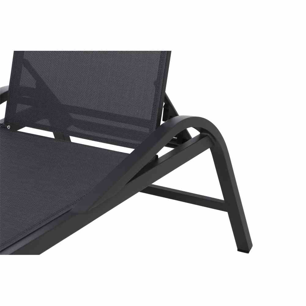 Rollliege MILOS ca. L71 H118 B195 cm in Alu matt anthrazit