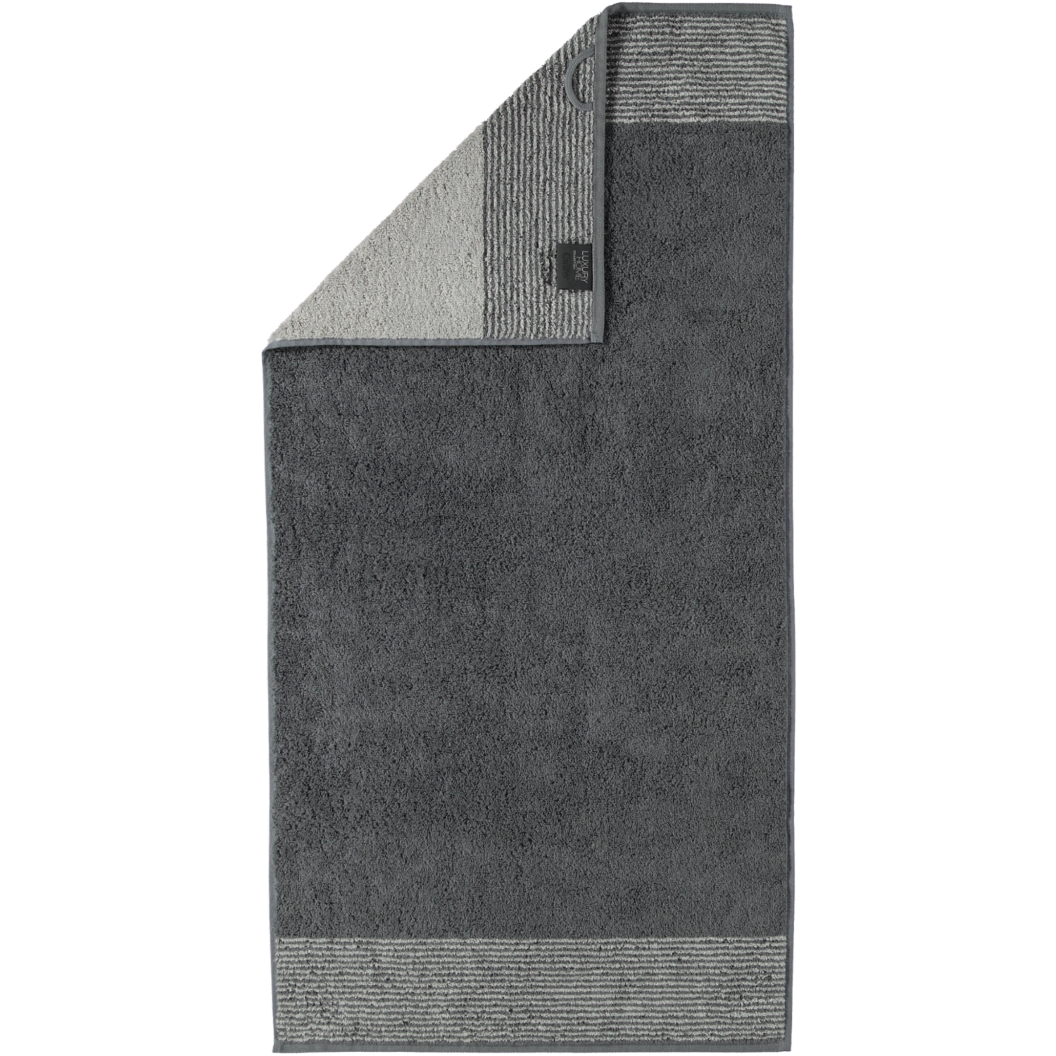 Cawö Handtuch TWO-TONE 50x100cm in Farbe schiefer