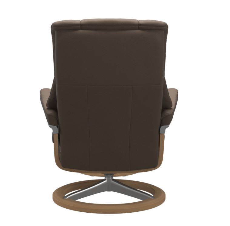 Stressless Sessel mit Hocker Mayfair Signature (M) in Leder Batick Mole