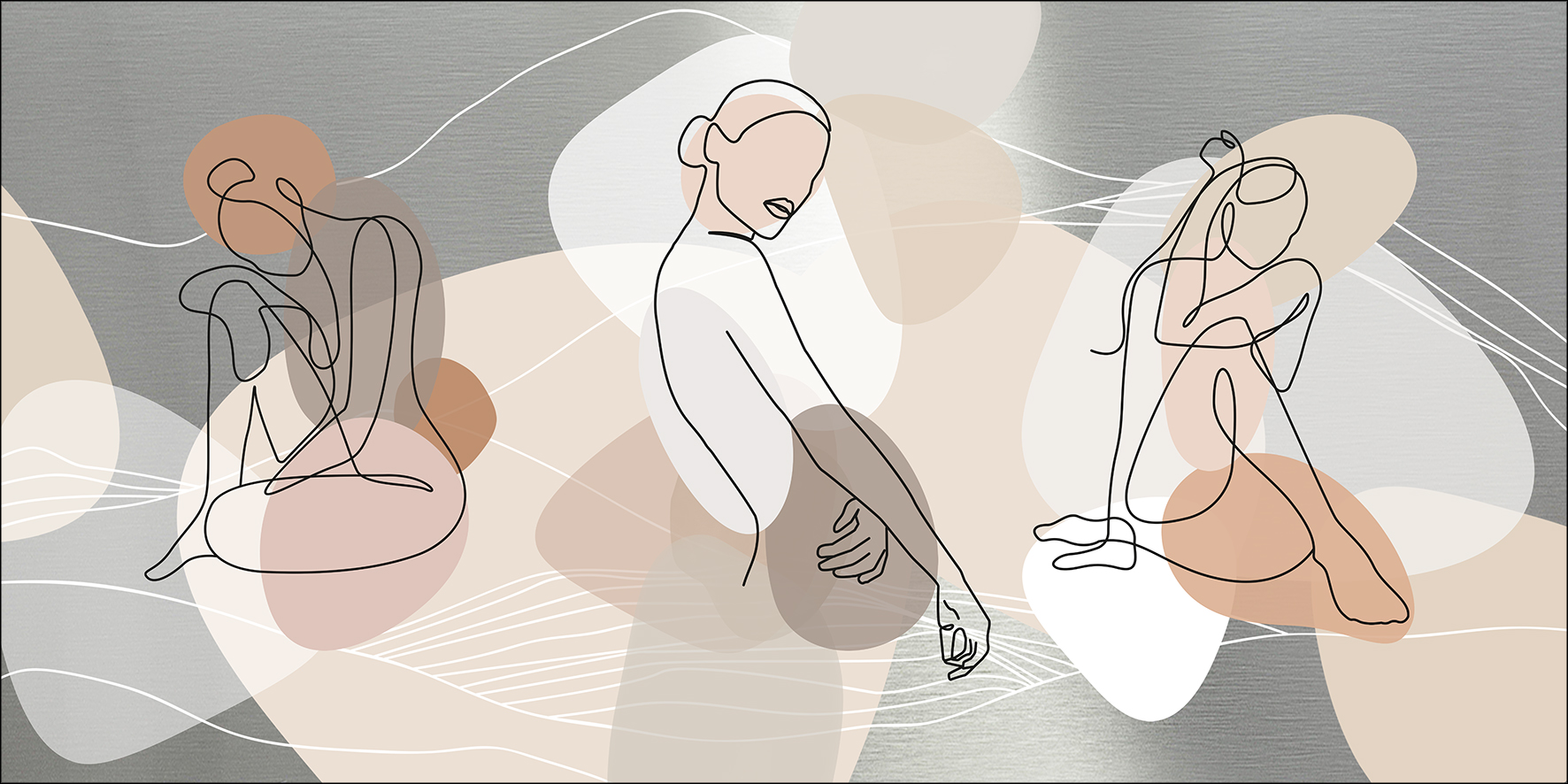 ProArt Alu-Art 200x100cm Line Art Woman IV