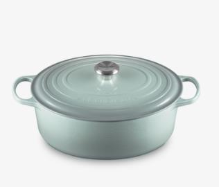 Le Creuset Bräter Sig 33cm Sea Salt Oval Le Creuset Bräter Sig 33cm Sea Salt Oval, Kochgeschirr, Topf, Holländischer Ofen