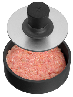 WMF BBQ Burgerpresse in Edelstahl/schwarz