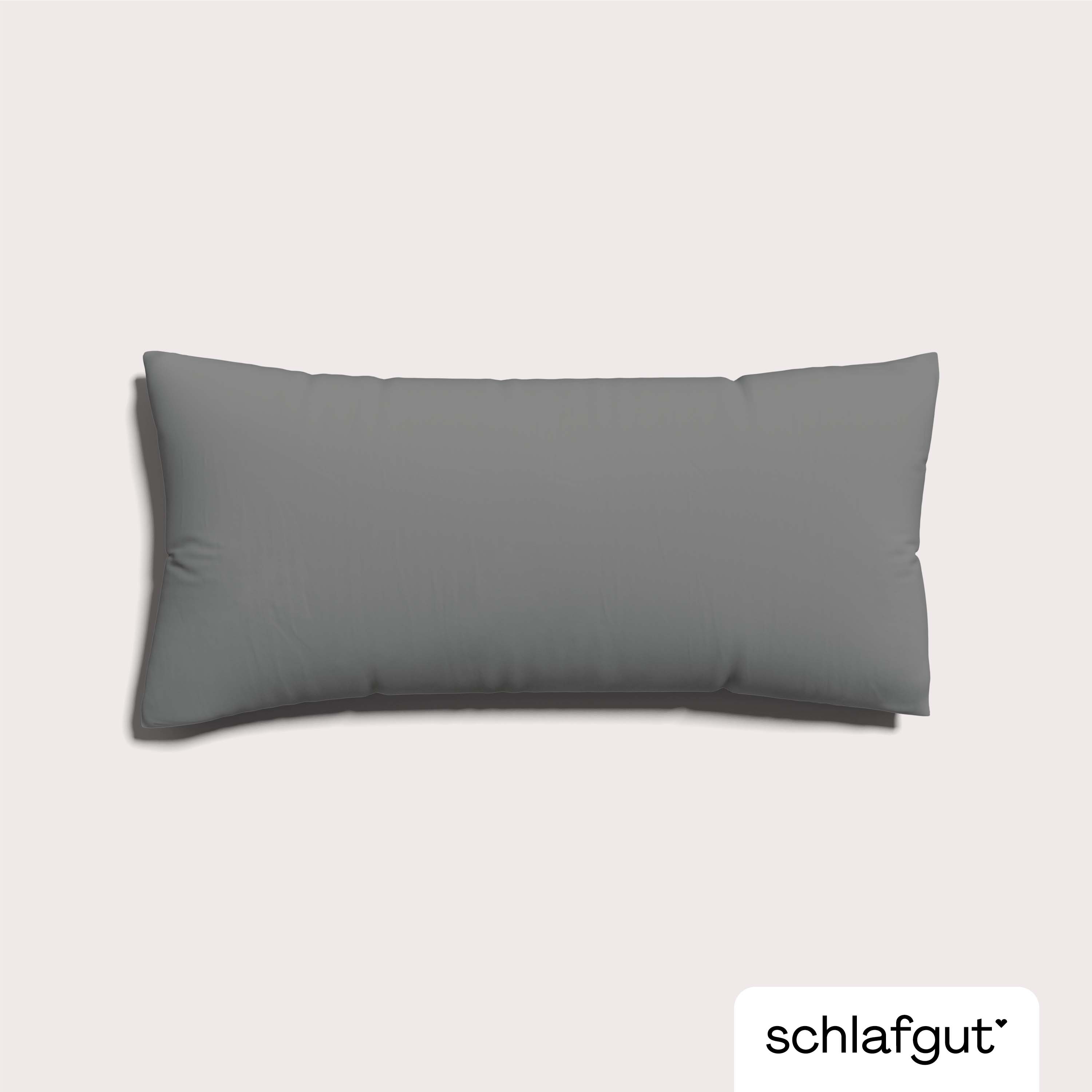 Schlafgut Kissenbezug 40x80 cm KISSENBEZUG in Grey mid Schlafgut Kissenbezug 40x80 cm KISSENBEZUG in Grey mid , Kissen, Kissenbezug, Samt, Grau, Schlafkissen