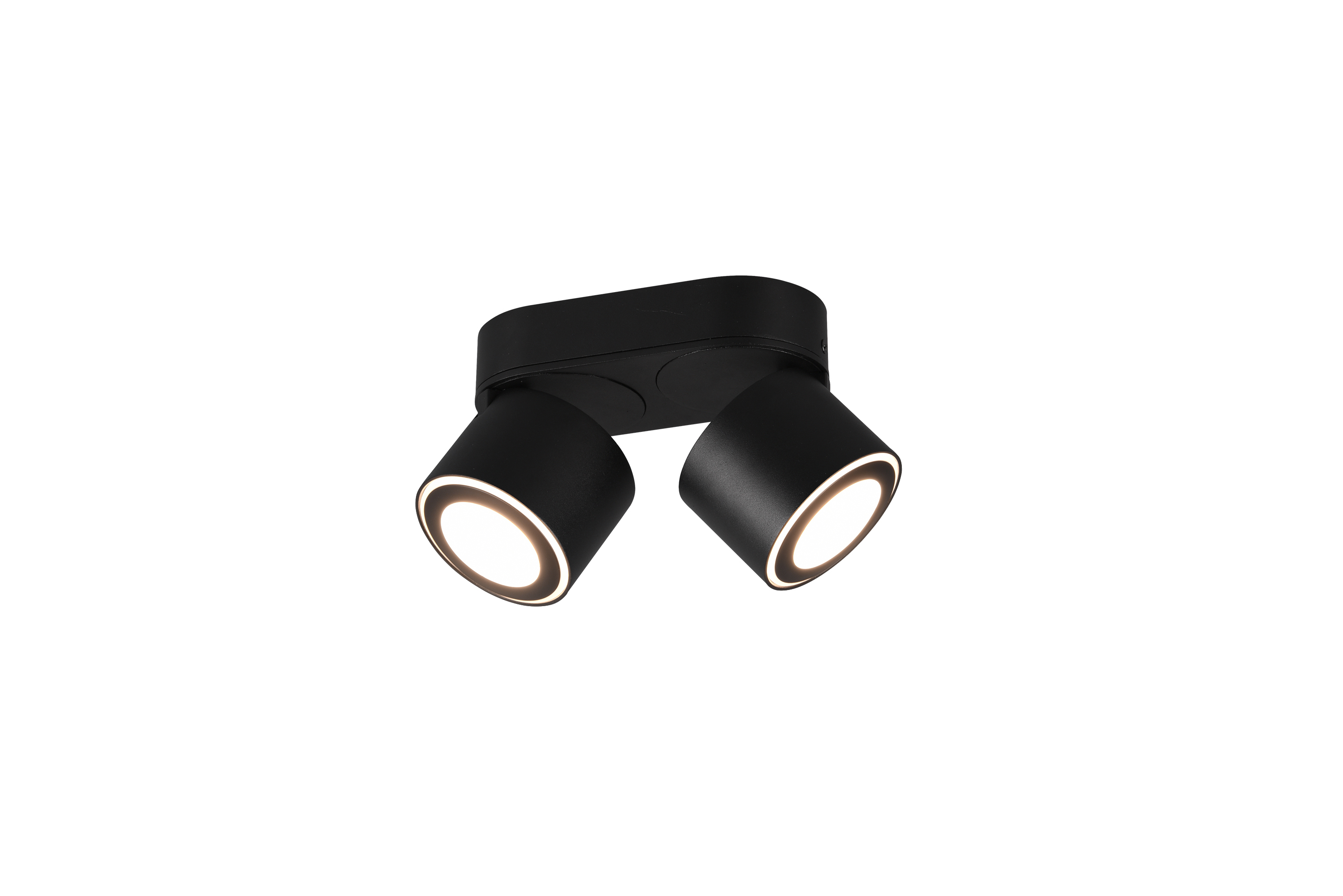 Trio LED-Deckenleuchte TAURUS in schwarz matt