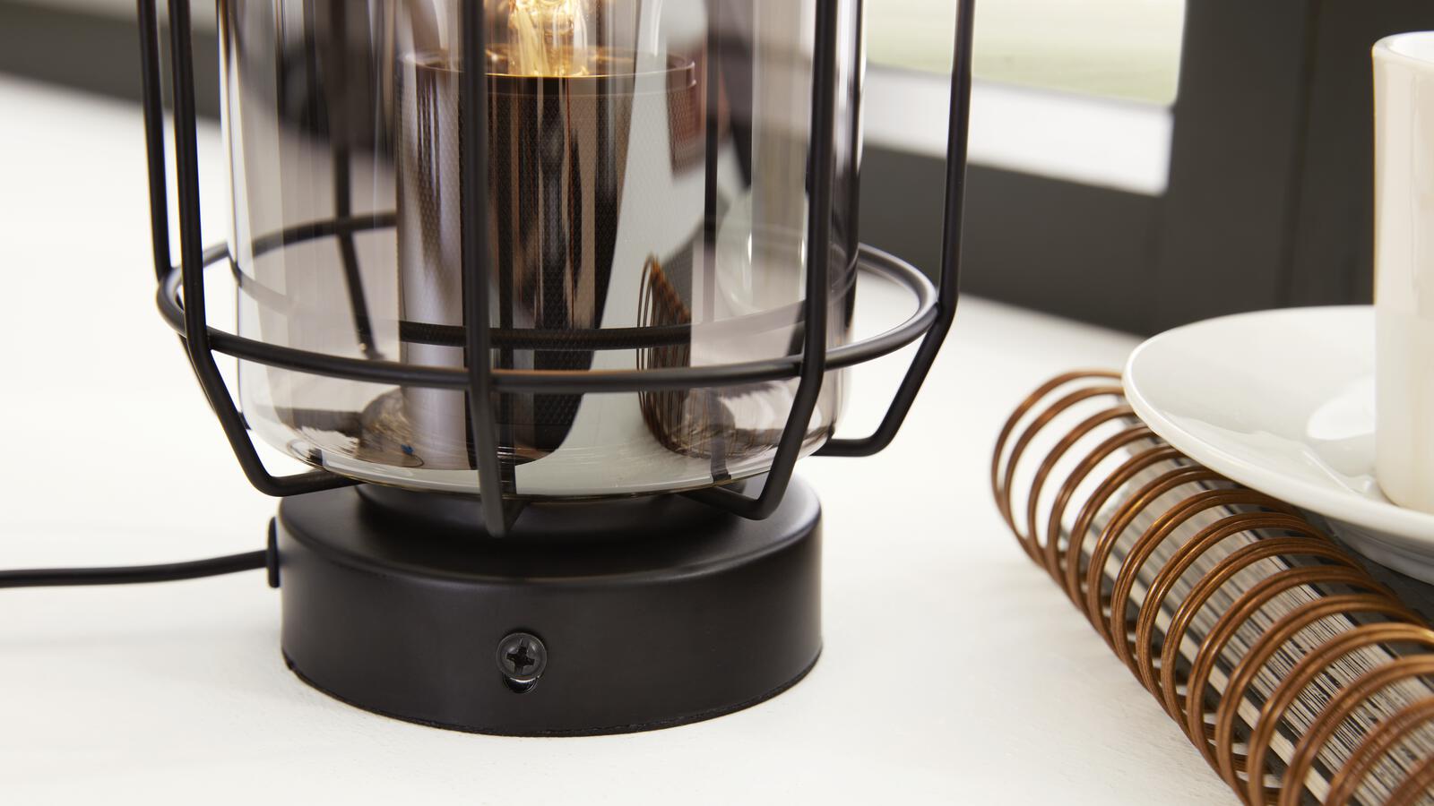 Interliving Tischleuchte IL-9331 in schwarz matt