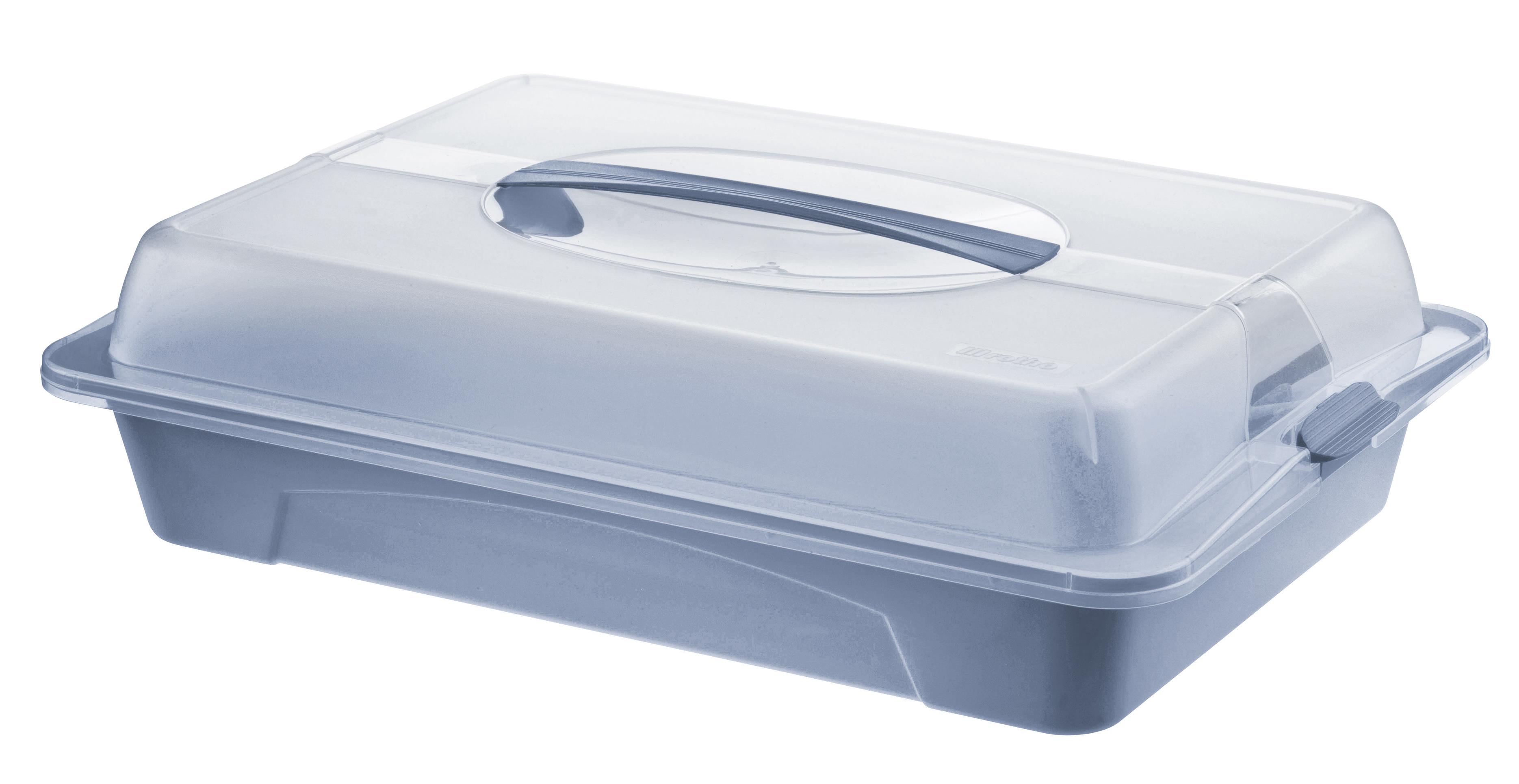 Rotho Party Cool & Fresh in Horizon Blue, Lunchbox, Kühlbox, Brotdose, Kunststoff, Transparent