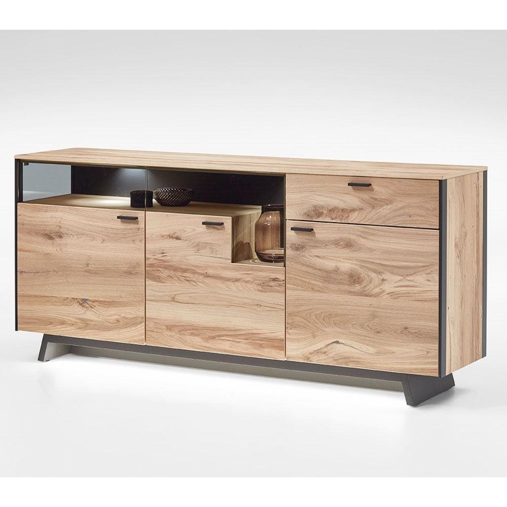 SCHÖNER WOHNEN-Kollektion Sideboard ANDRA, ca. 182 x 72 x 43 cm in Eiche rustico hell geölt