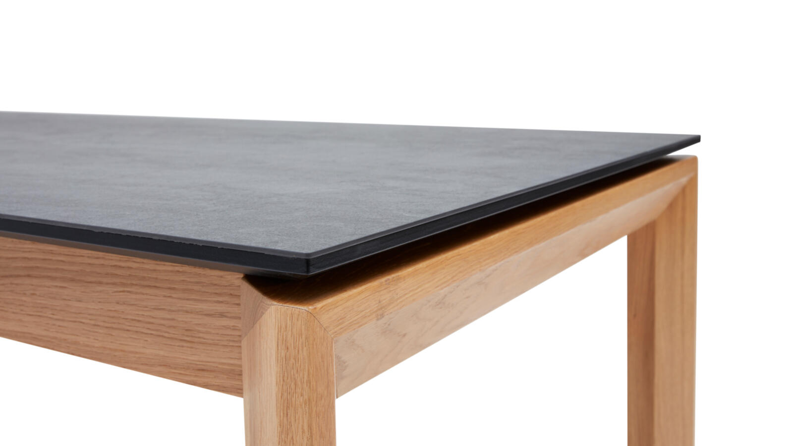 Interliving Esstisch IL 5102 ca. 180(280)x90 cm in Platte HPL Granit-Design