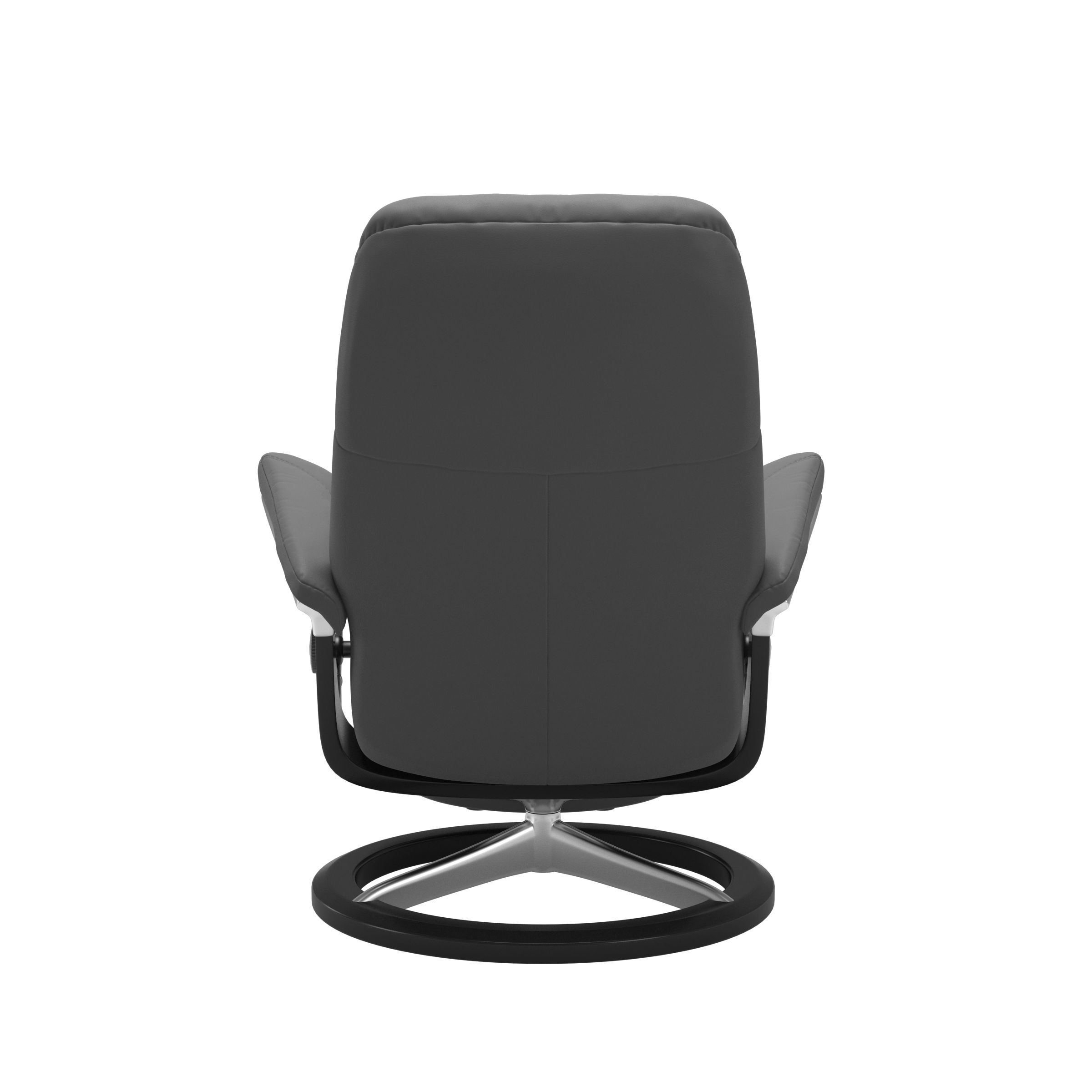 Stressless Sessel mit Hocker CONSUL SIGNATURE (M) in Leder Batick grey