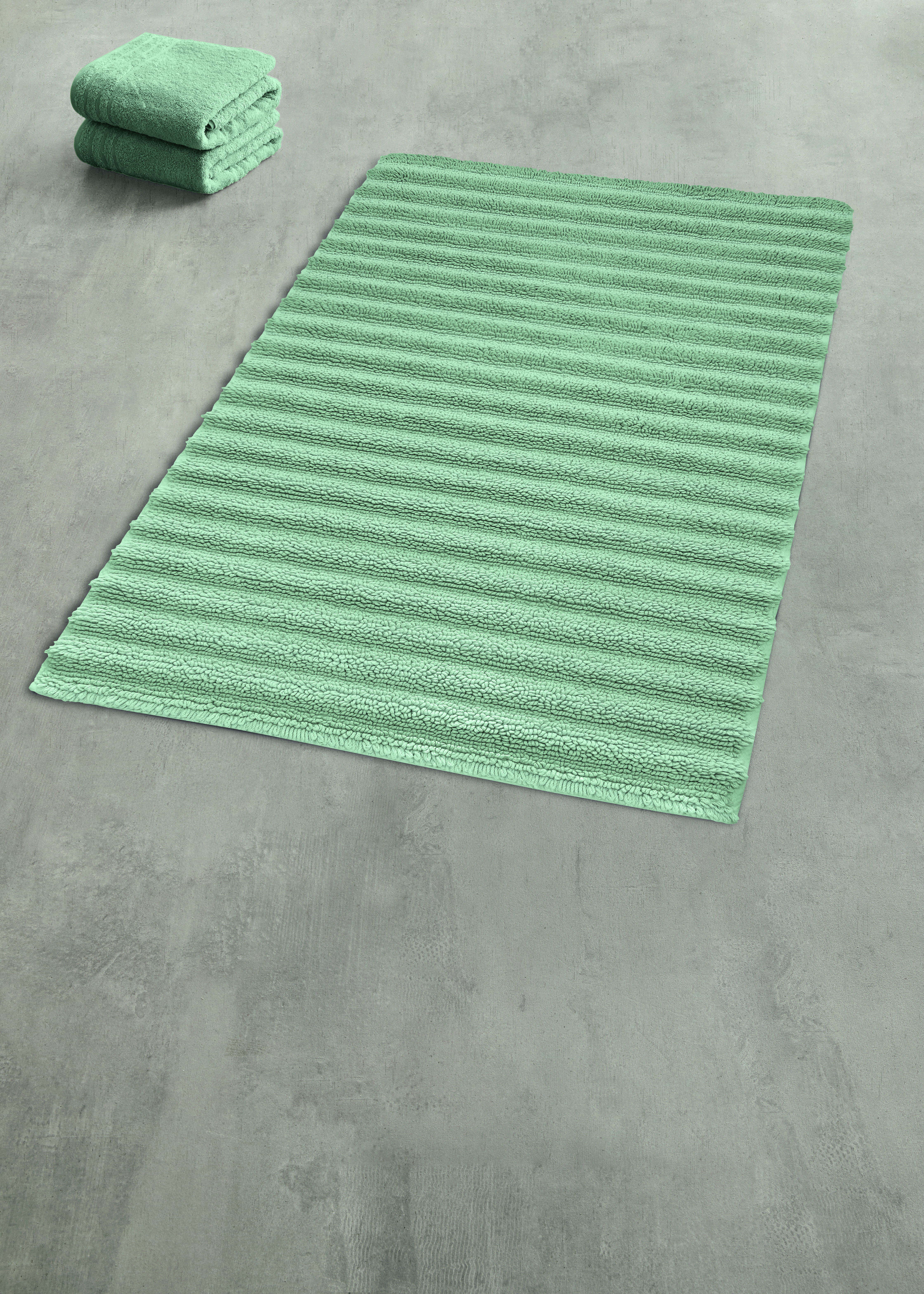 Kleine Wolke Badteppich YARA ca. 70x120cm in Farbe Maledivia
