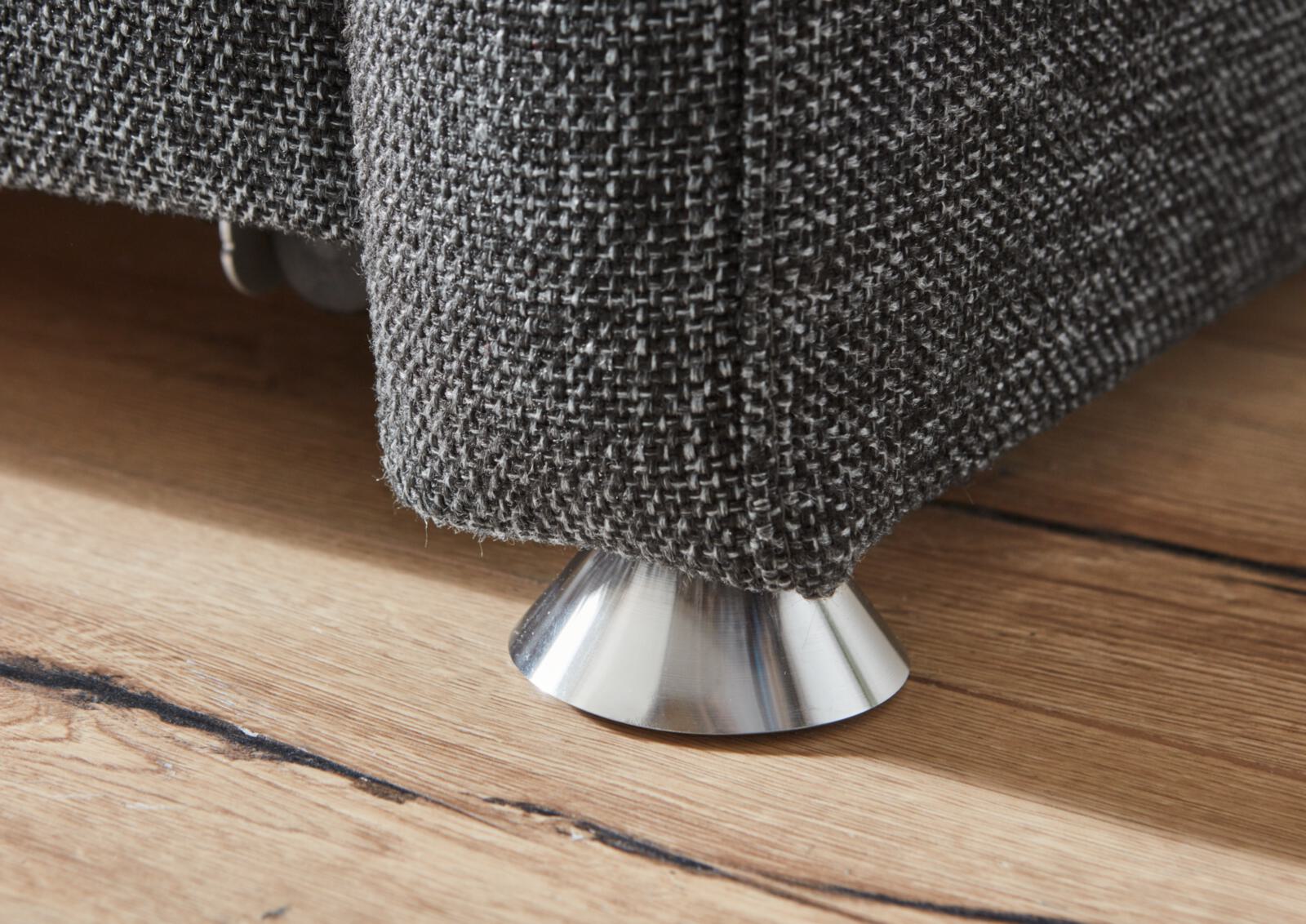 Verwandlungssofa Molto Grau Comfortmaster Schlafsofa Molto Liegefläche ca. 130x200cm in Stoff anthrazit