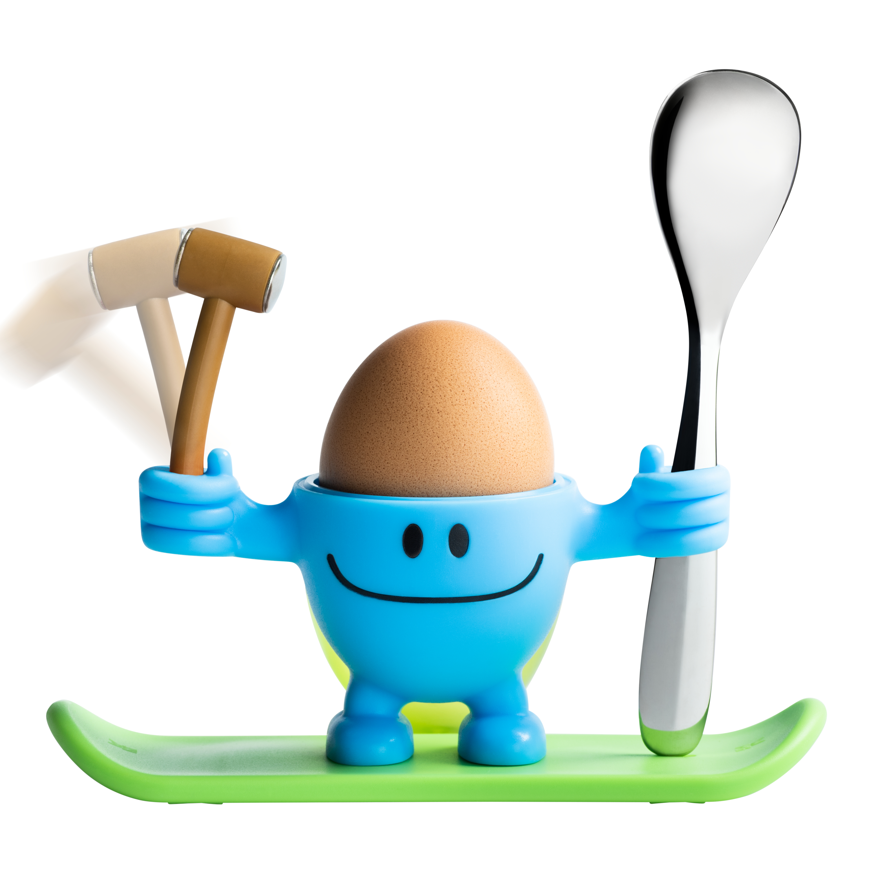 WMF Eierbecher McEgg mit Löffel, Blau in blau