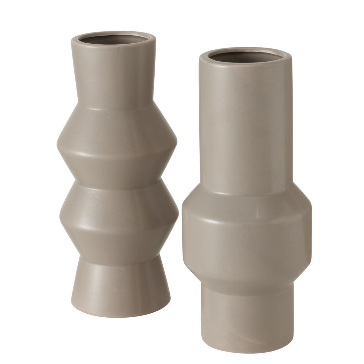 Boltze Vase Sybil 2 sort. 30cm SYBILL 13x30 in Steingut beige