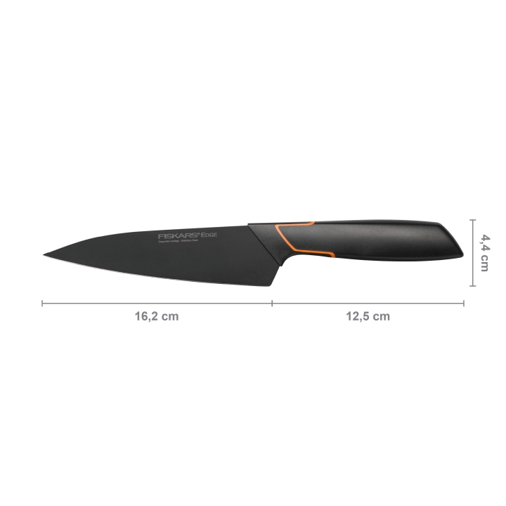 Fiskars Kochmesser EDGE 15cm in Farbe Black