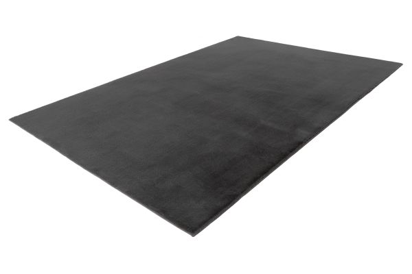 Webteppich SPIRIT ca. 120x170cm in Farbe graphite, Großer Teppich, Schwarz, Teppichboden, Flachgewebe, Unifarben