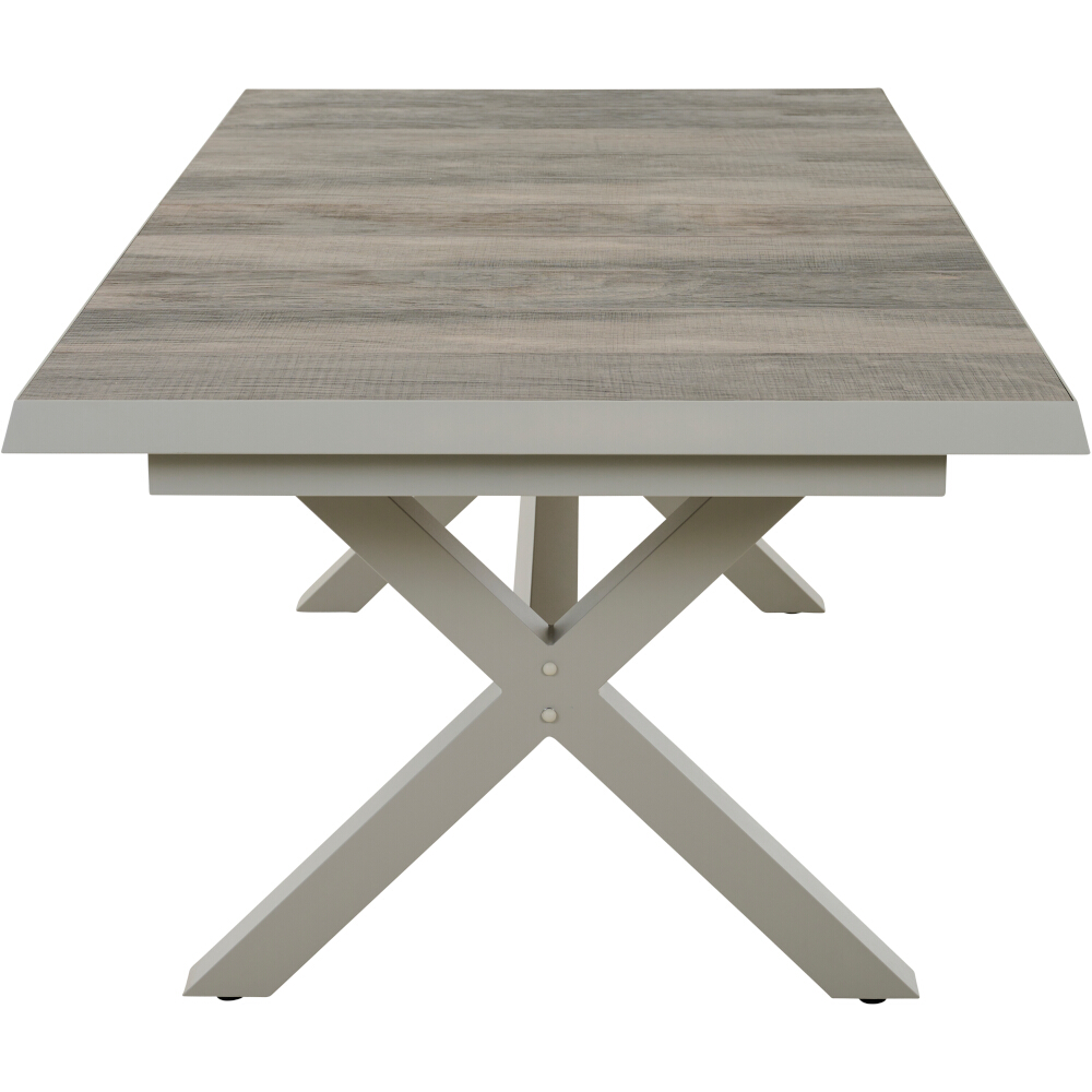 Ausziehtisch SINCRO ca. 200(260)x100cm in Farbe seidengrau, washed grey, Kaffeetisch, Mobiliar, Tabelle, Esstisch, Tischplatte