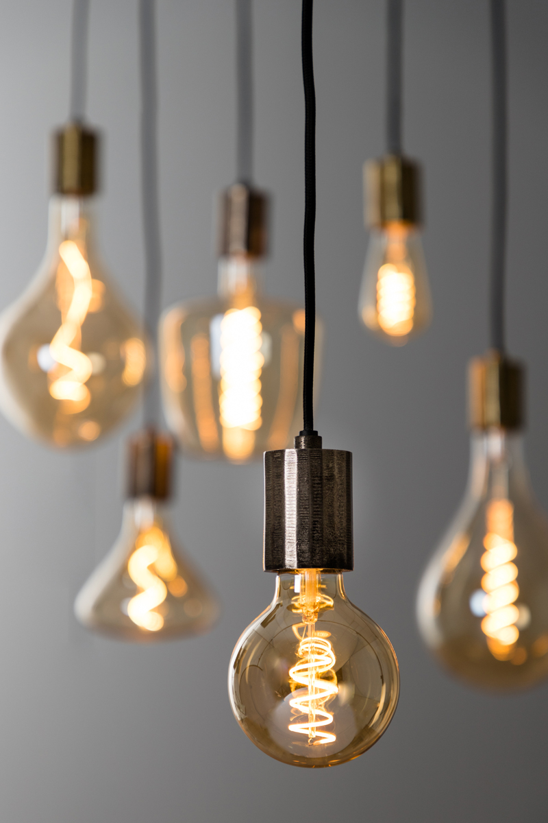 Light & Living DEKO LED GLOBE 9,5x14cm LIGHT in bernstein