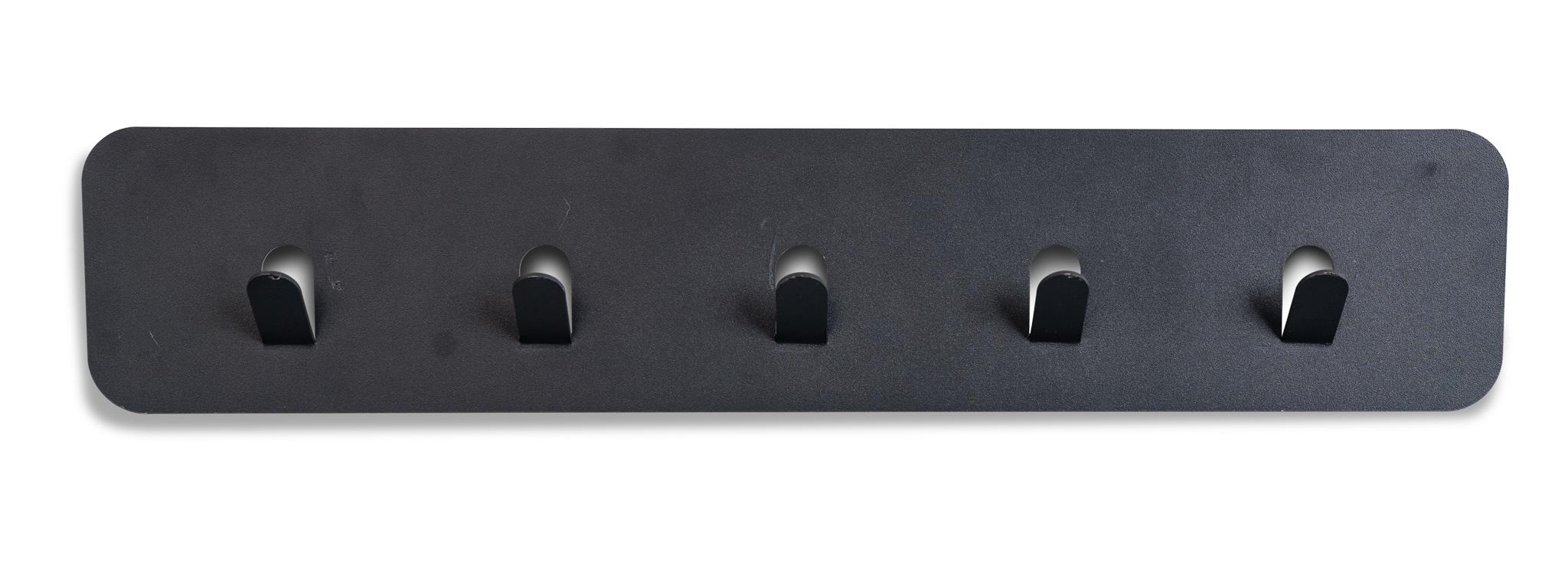 Garderobenleiste TILLY in Grau M2 Kollektion Garderobenleiste TILLY ca. B50 H10 T3 cm in Metall anthrazit