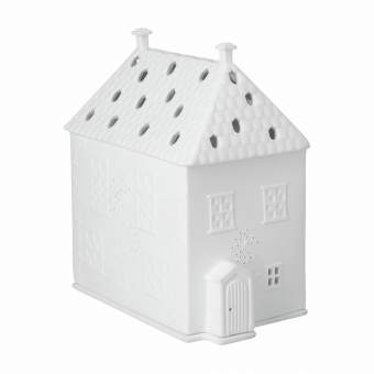 Lichthaus MIT RANKEN COTTAGE in mit Ranken Cottage, porzellan, haus, modell, weiß, hauswarming
