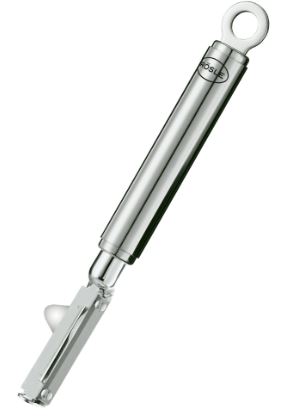 Rösle Pendelschäler Rechtshänder in Farbe silber, Taschenmesser, Mehrzweckmesser, Stahl, Klingenführung, Griffring