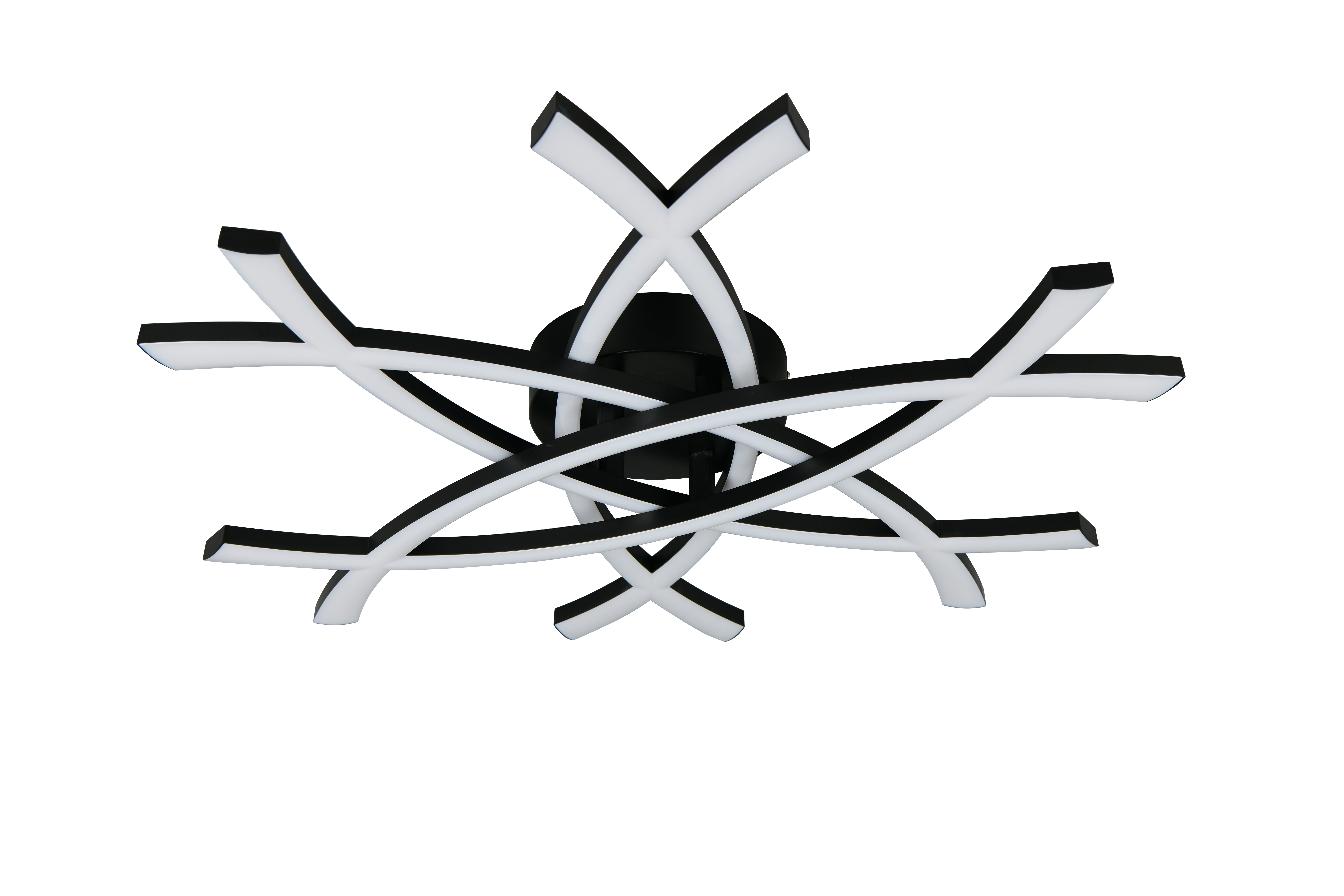 Reality LED-Deckenleuchte POLLOCK 1-flammig in Farbe schwarz matt, Kunststoff weiß Reality LED-Deckenleuchte POLLOCK 1-flammig in Farbe schwarz matt, Kunststoff weiß, Emblem, Symbol