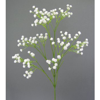 Gypsozweig 6 in Poly,60cm, blütenschnitt, weiße blüten, babybreath, gypsophila, zweigiger stamm