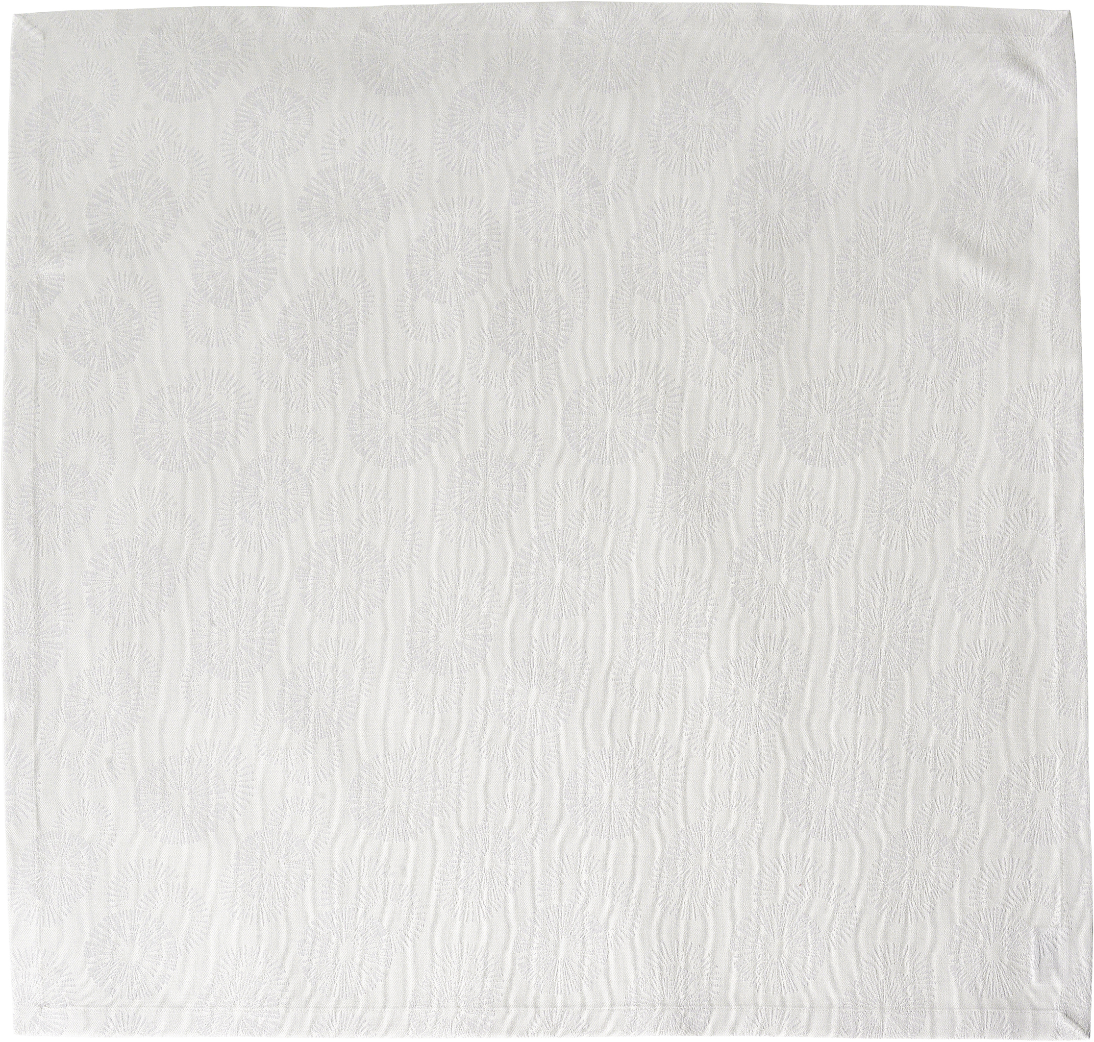 Sander Tischdecke AURORA ca. 135x170cm in Farbe white, tischdecken, weiße decke, punktmuster, geometrisch muster, textil