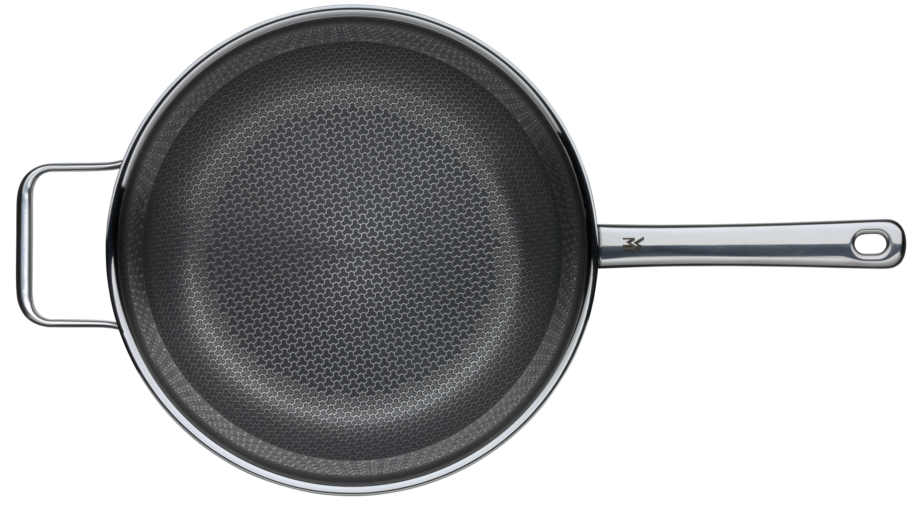 WMF Profi Resist Stielpfanne hoch, 28 cm in schwarz/Edelstahl WMF Profi Resist Stielpfanne hoch, 28 cm in schwarz/Edelstahl, kochtopf, pfanne, antihaftbeschichtung, edelstahl, griffe